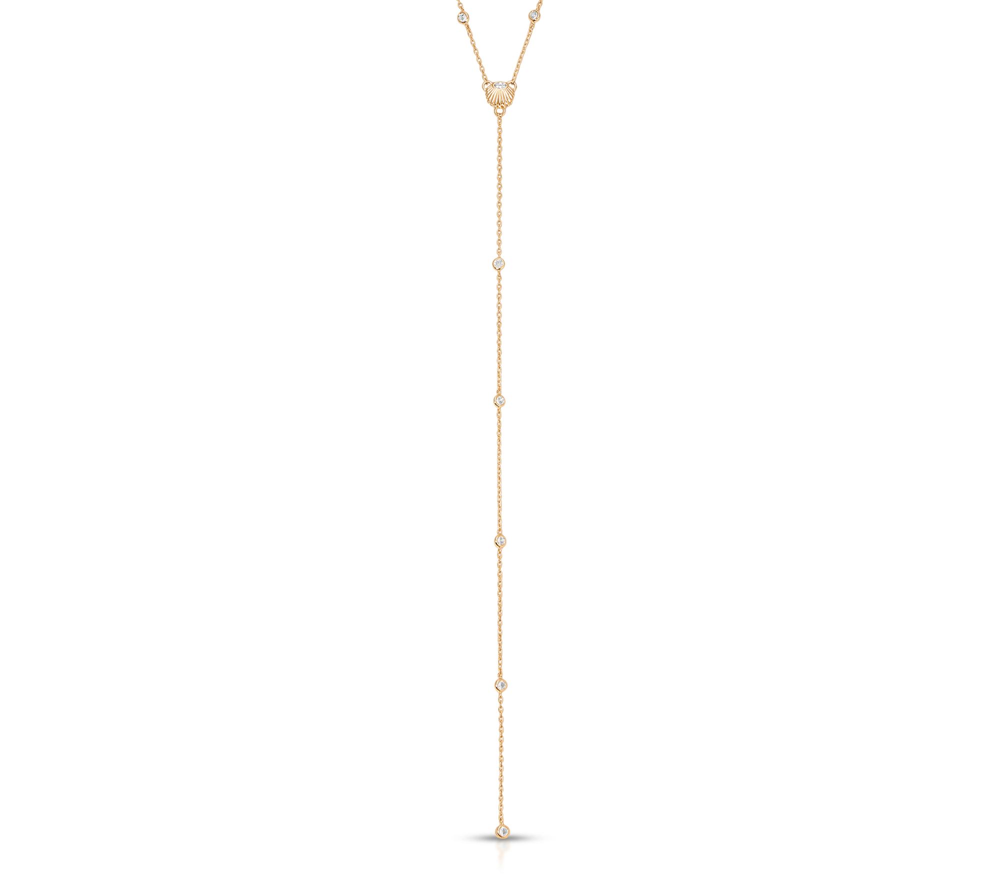 Ettika Santorini Shell Lariat Necklace