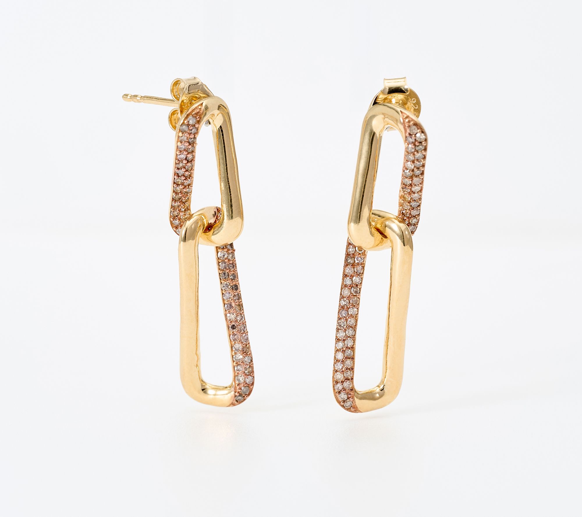 Accents by Affinity 0.60 cttw Colored Diamond Earring Sterling Silver