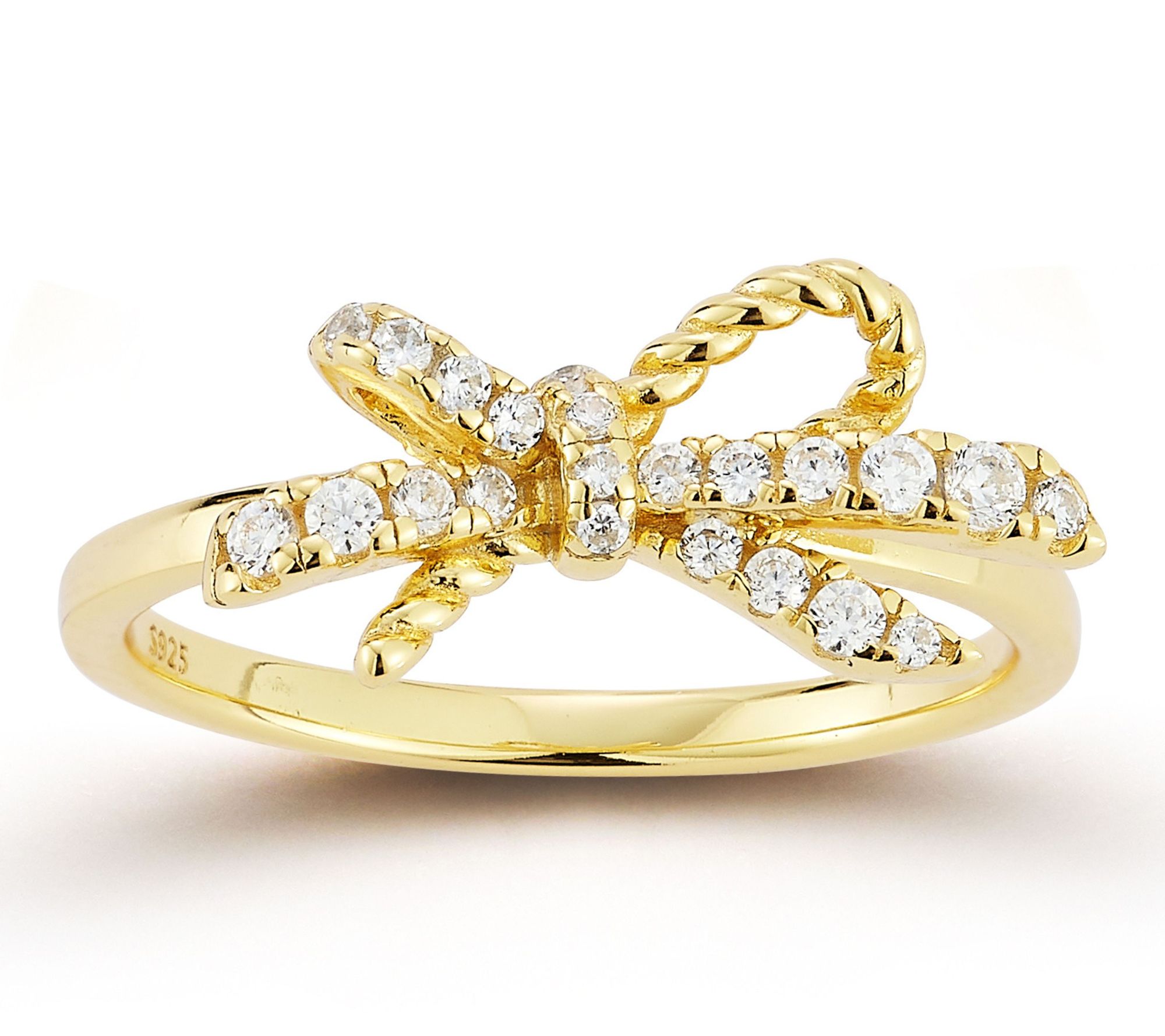 Rachel Zoe Pave Twist Knot Ring, Sterling
