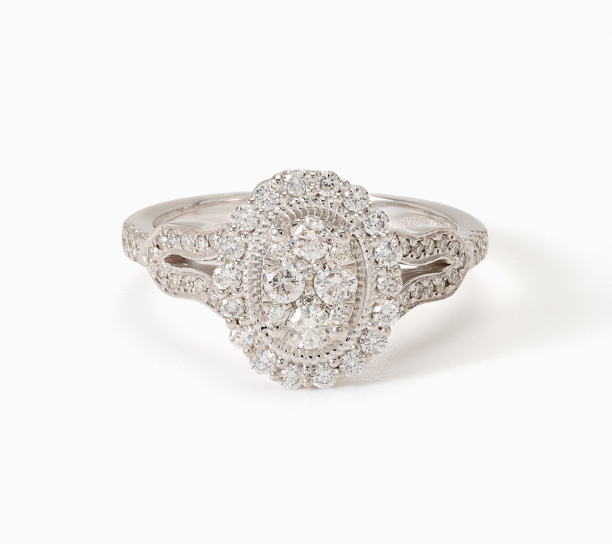 Kallati Diamond Ring, 14K White or Yellow Gold