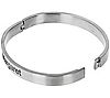 Steel By Design Personalized Satin Finish Bangle, 1 of 4