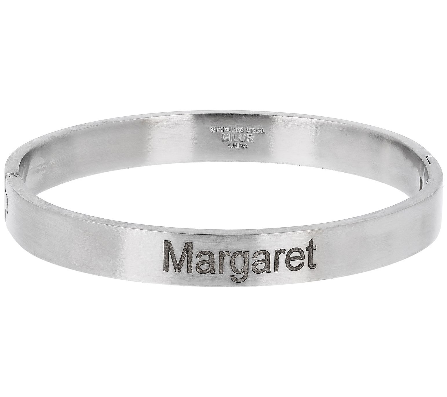 Steel By Design Personalized Satin Finish Bangle