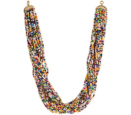 Linea by Louis Dell'Olio Multi-Strand Sprin kles Necklace