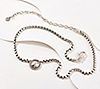 JAI Sterling Silver Hammered Disk Box Chain Necklace, 1 of 3