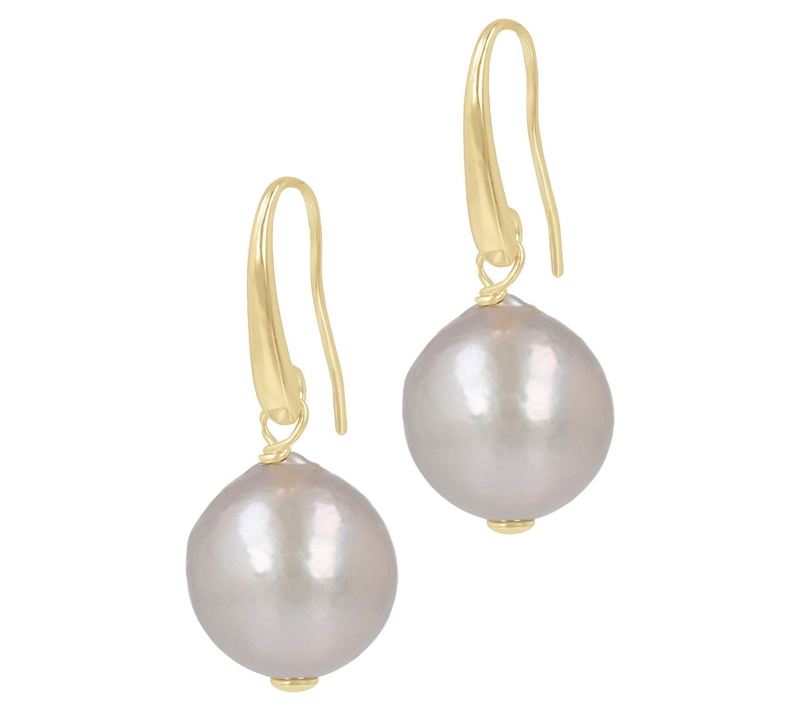 Louis Dell'Olio Sterling Grey Cultured Pearl Dangle Earrings