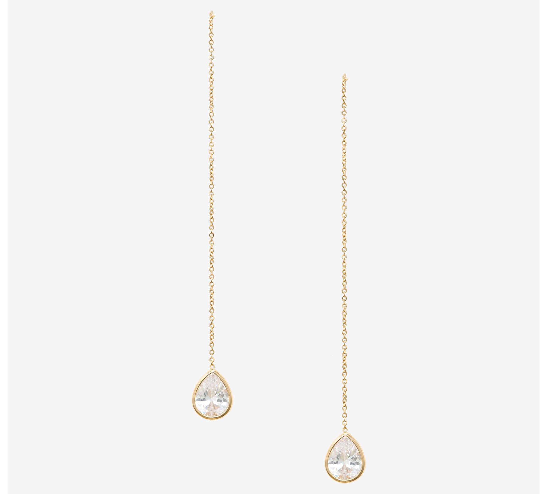 Ettika Barely There Chain Dangle Earrings