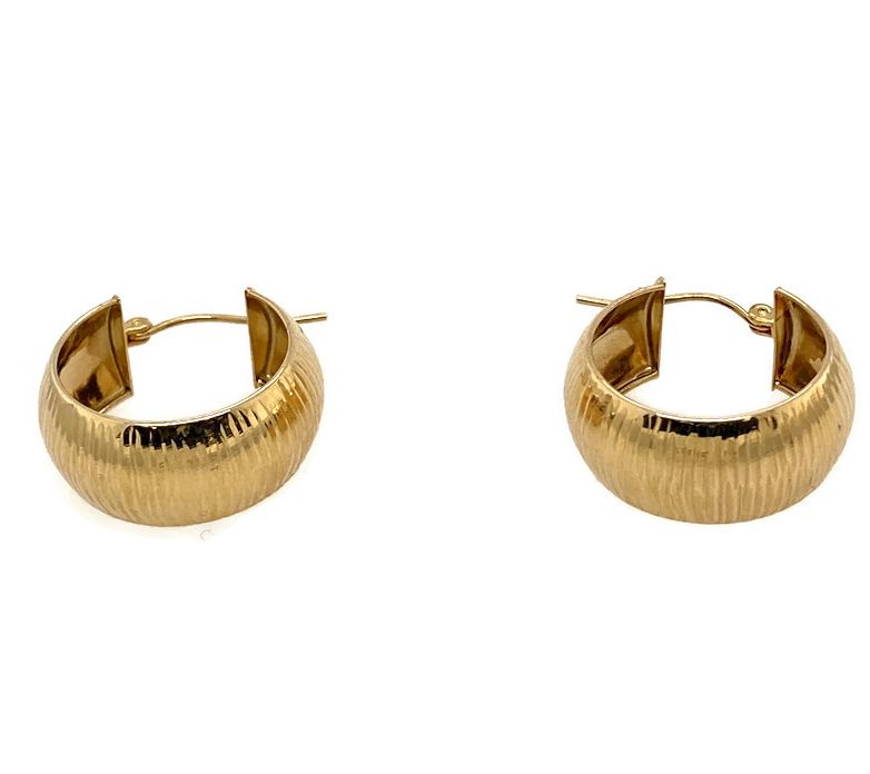 Gold Ball Hoop Huggie Earrings Two Way Gold Huggie Hoop 