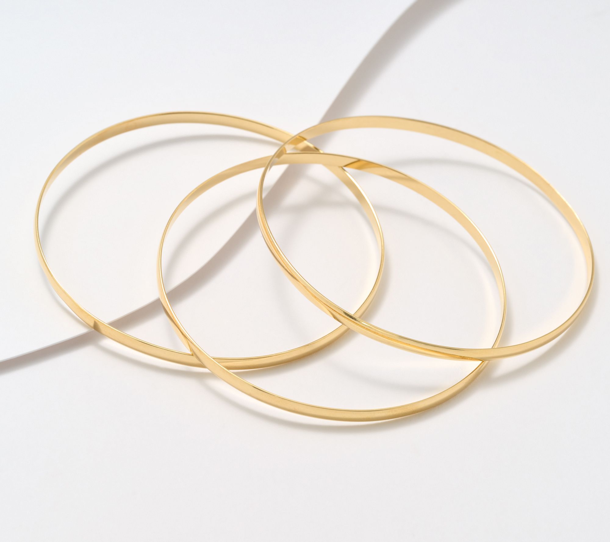 UltraFine 950 Silver Set of 3 Polished Bangles