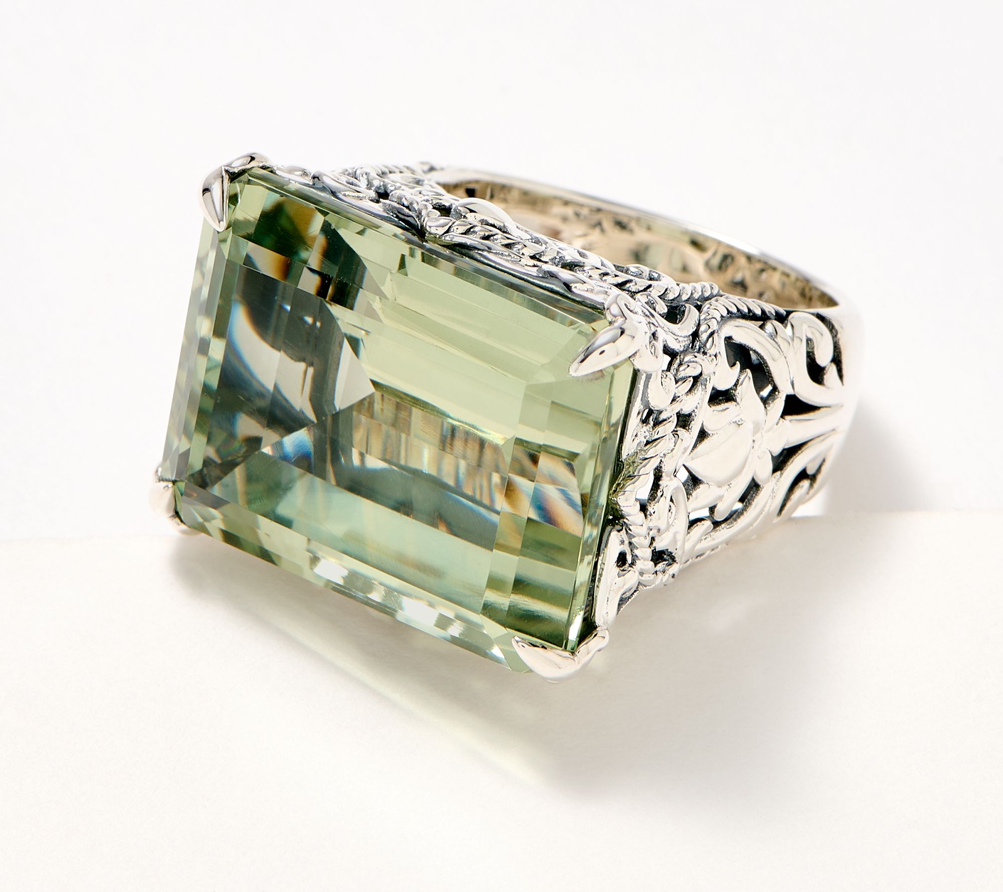 "As Is" Artisan Crafted by Robert Manse SS Gemstone Cocktail Ring