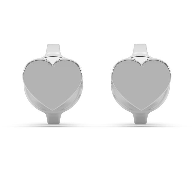 Oni Fine Jewelry Sterling Silver Heart Stud Earrings