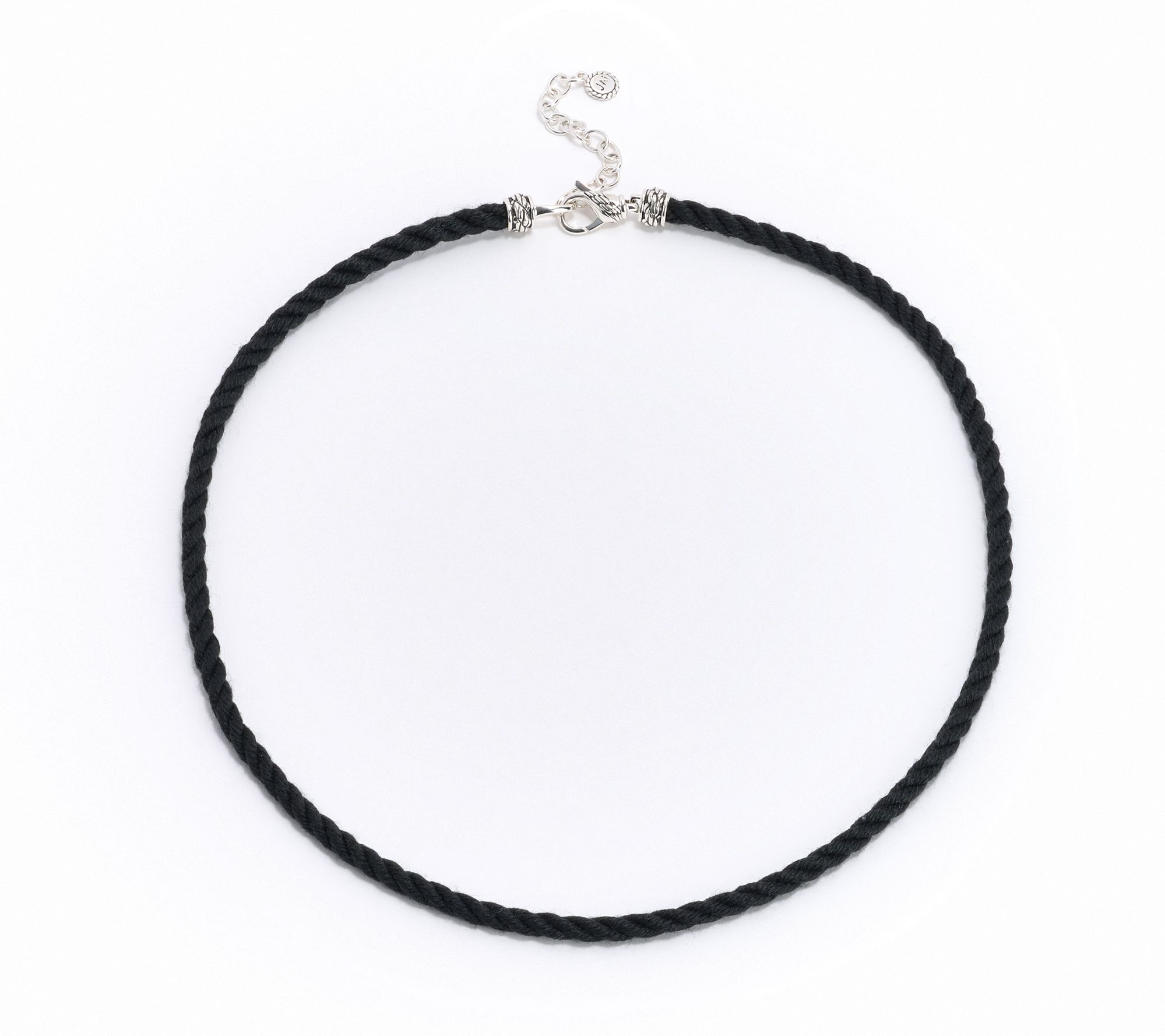 JAI Ireland Sterling Silver Cara Rope Cord 18" Necklace