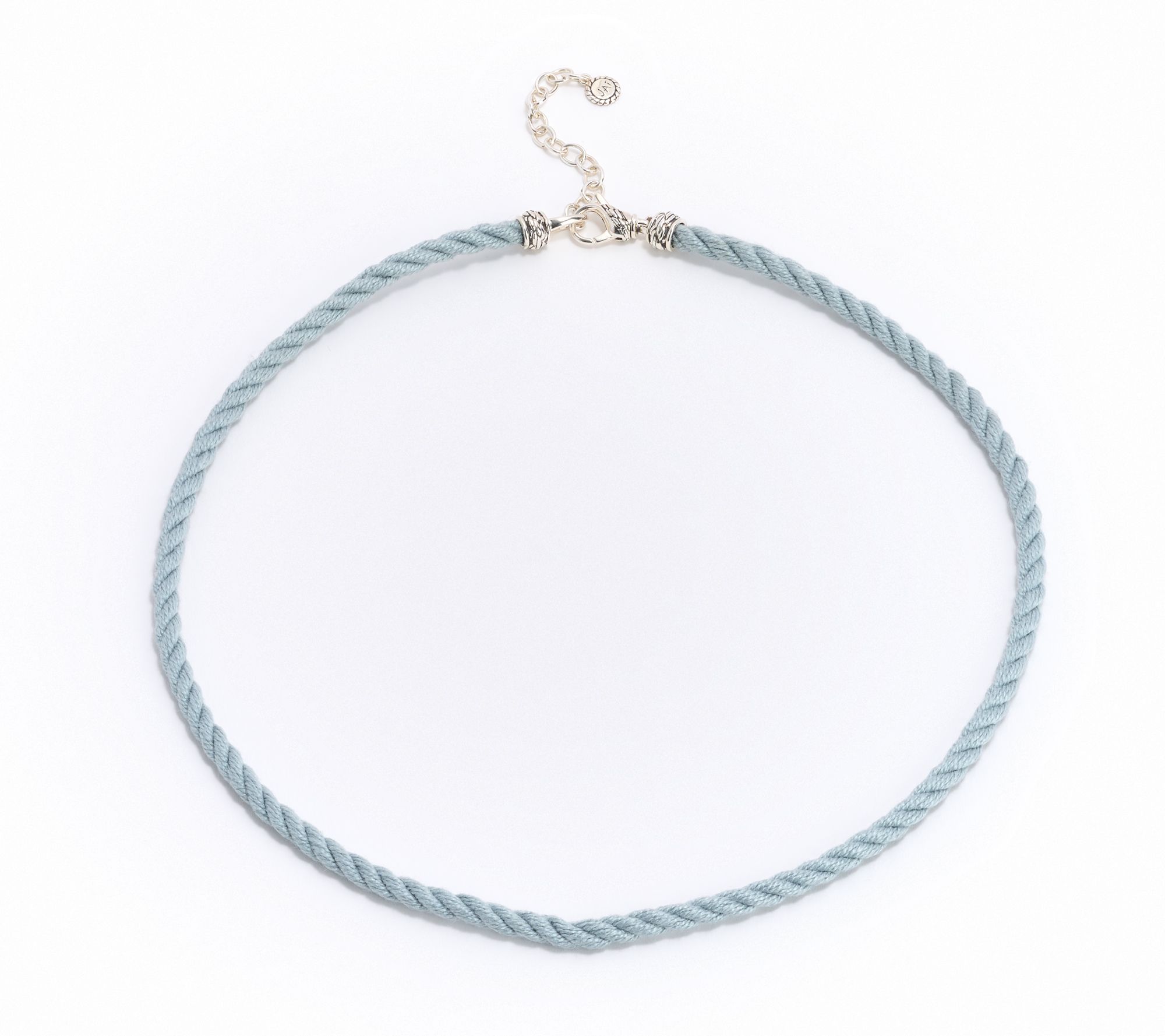 JAI Ireland Sterling Silver Cara Rope Cord 18" Necklace