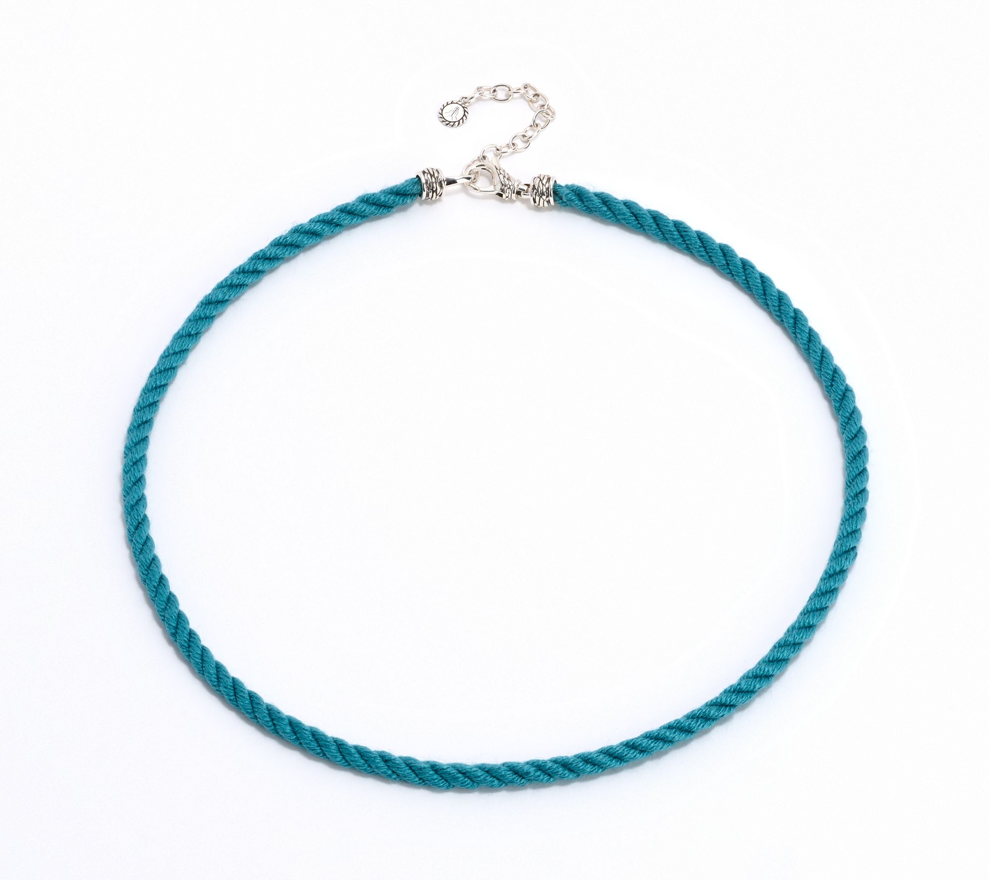 JAI Ireland Sterling Silver Cara Rope Cord 18" Necklace