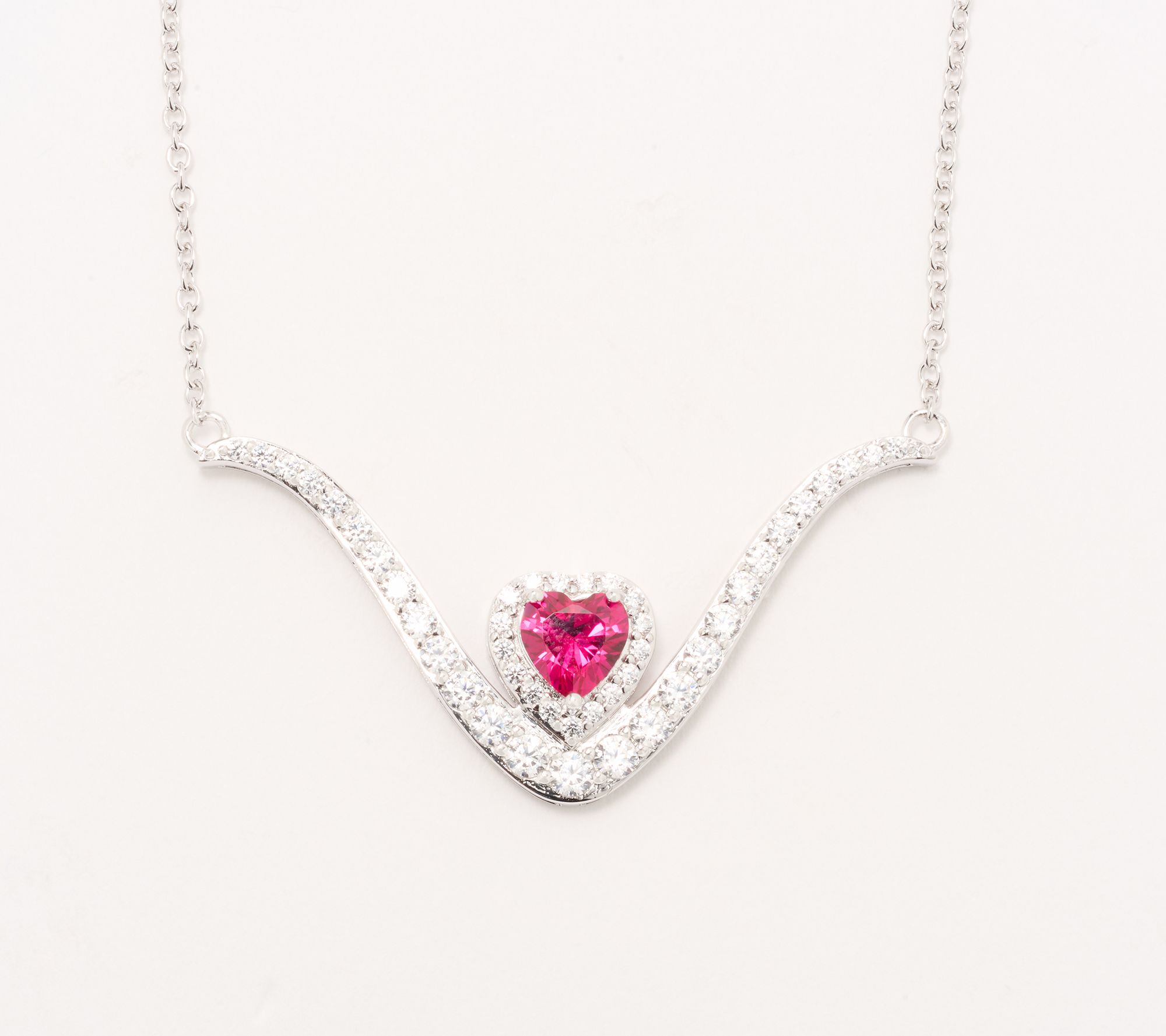 Diamonique x Kathy Levine Flight of Fancy Necklace, Sterling Silver