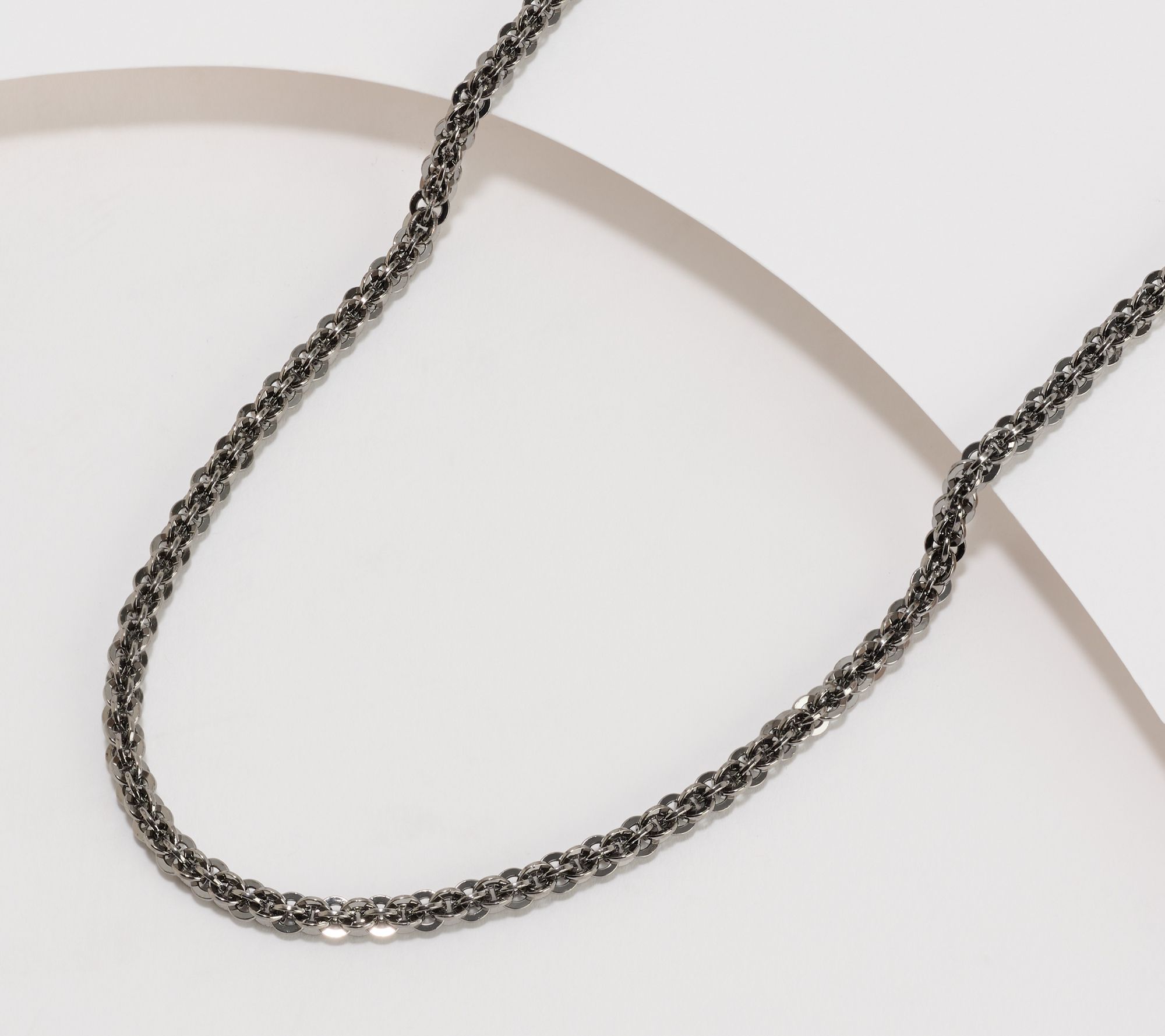 "As Is" David Markstein Bronze Etruscan Weave Magnetic 20" Necklace
