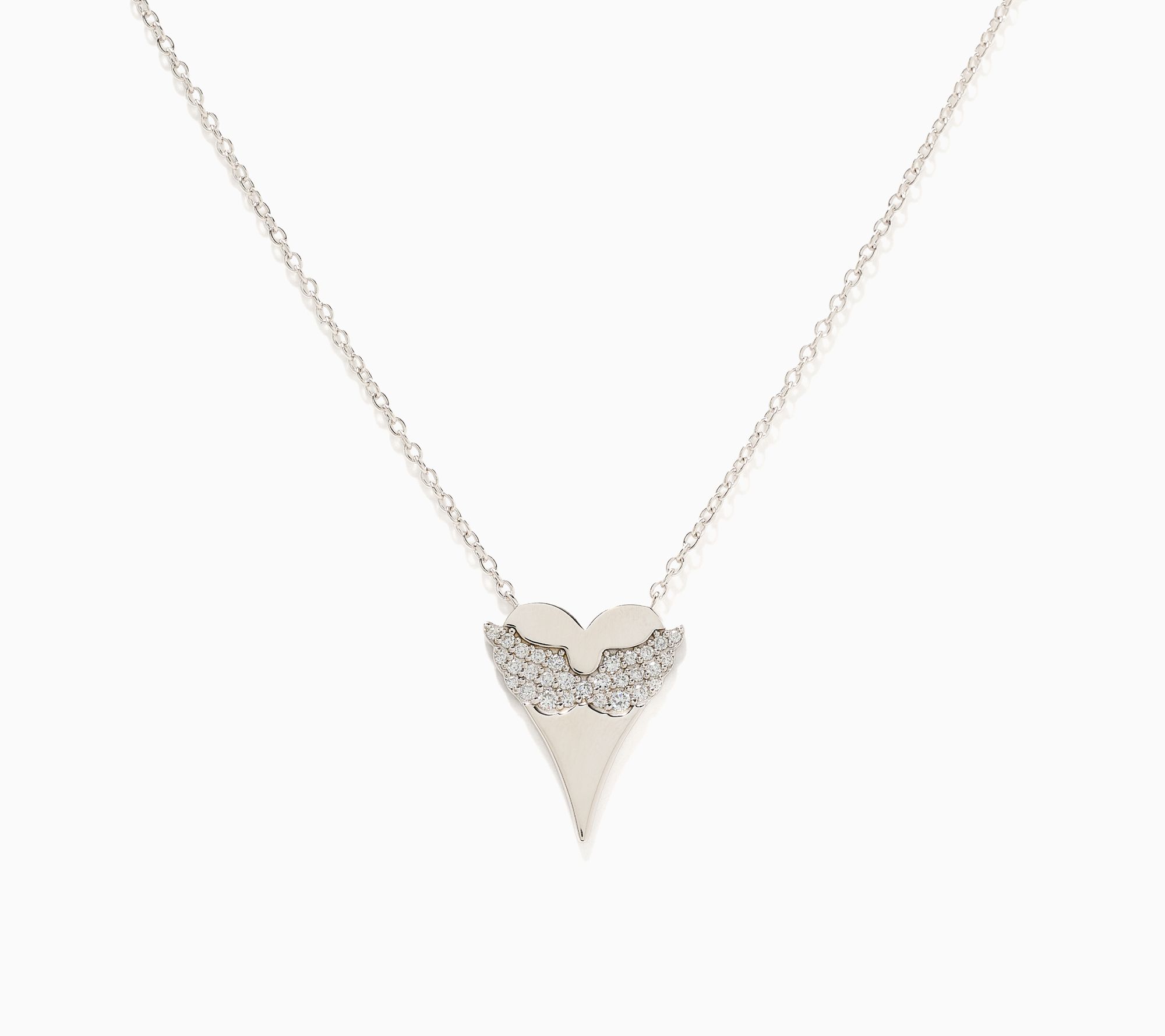 JEN by Jennifer Miller Lab Grown Diamond Heart Necklace, Sterl | QVC