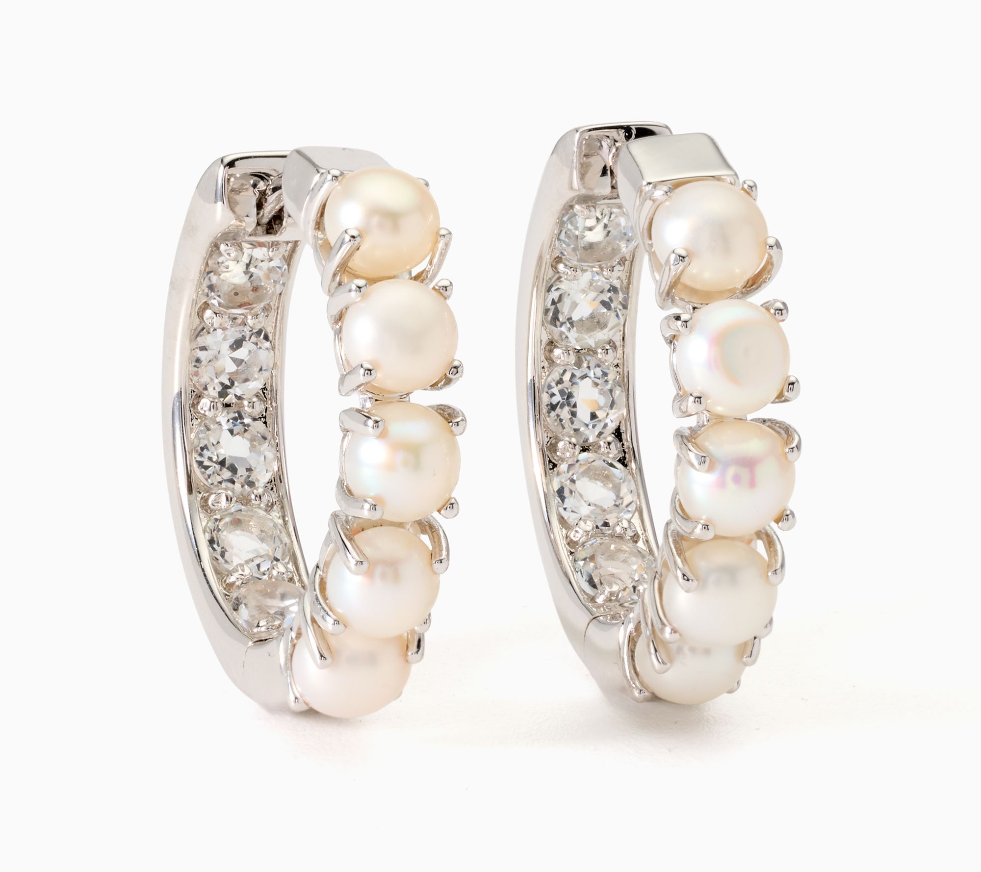 Honora Bronze Cultured Pearl Inside Out Hoop Earrings