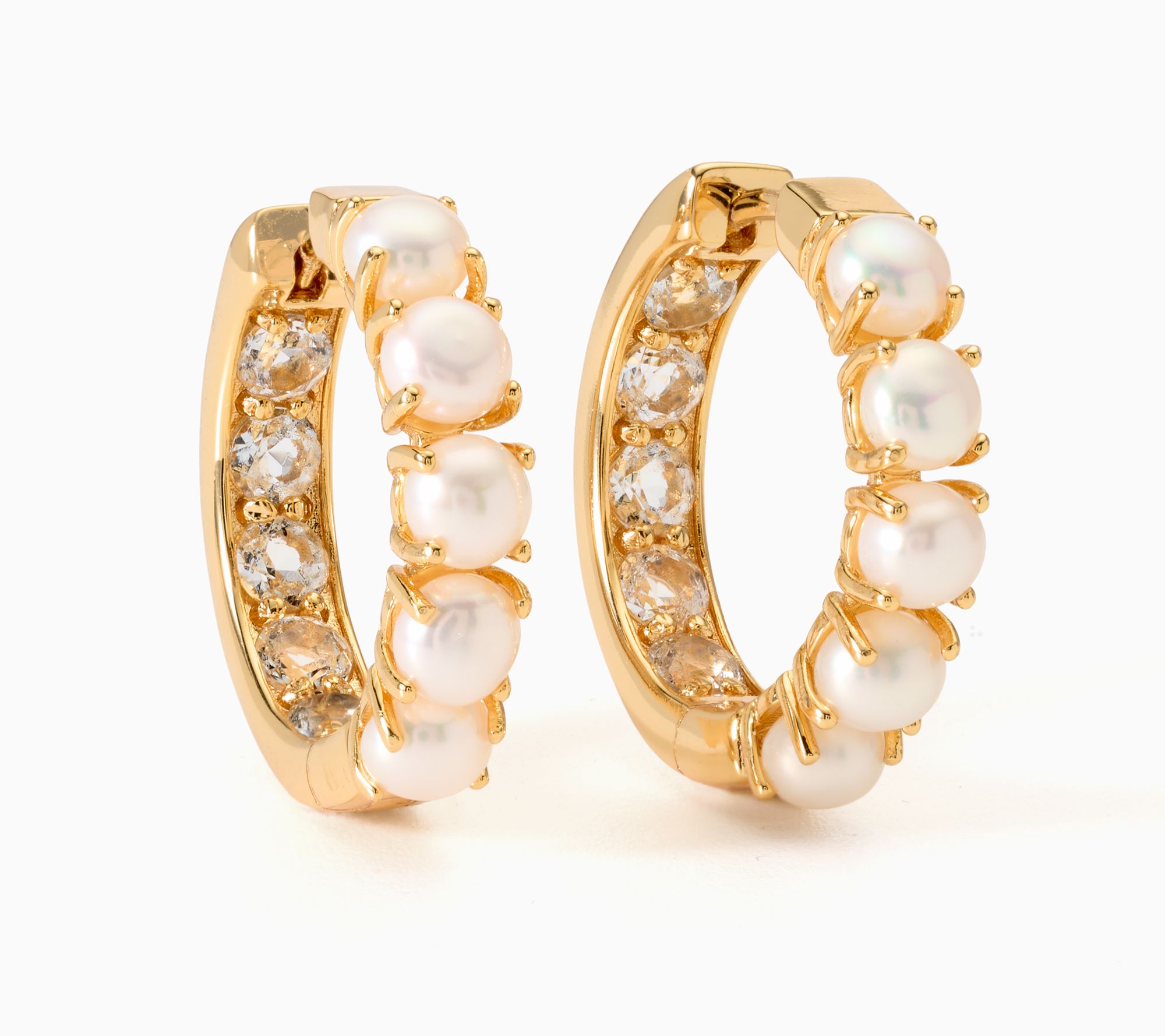 Honora Bronze Cultured Pearl Inside Out Hoop Earrings