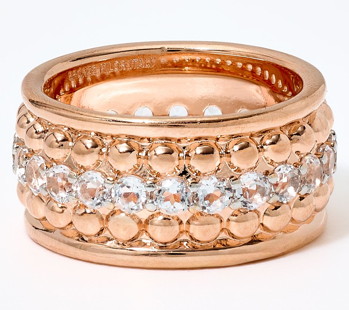 David Markstein Bronze Couture Textured WT Eternity Ring