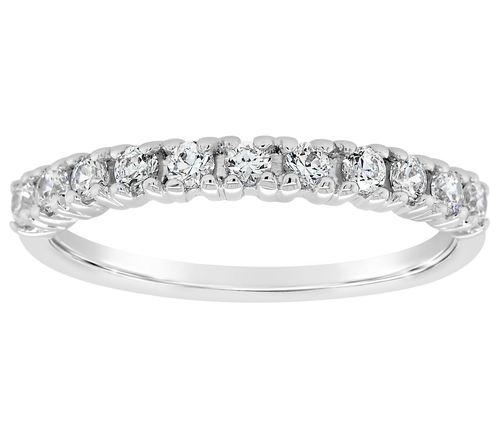 Affinity 14K Gold 3/10 cttw 11-Stone Diamond Band Ring