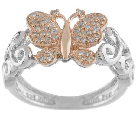 Qvc butterfly sale ring