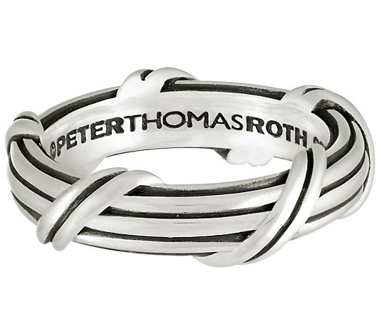Peter Thomas Roth Sterling Ribbon & Reed 8mm Classic Band Rin