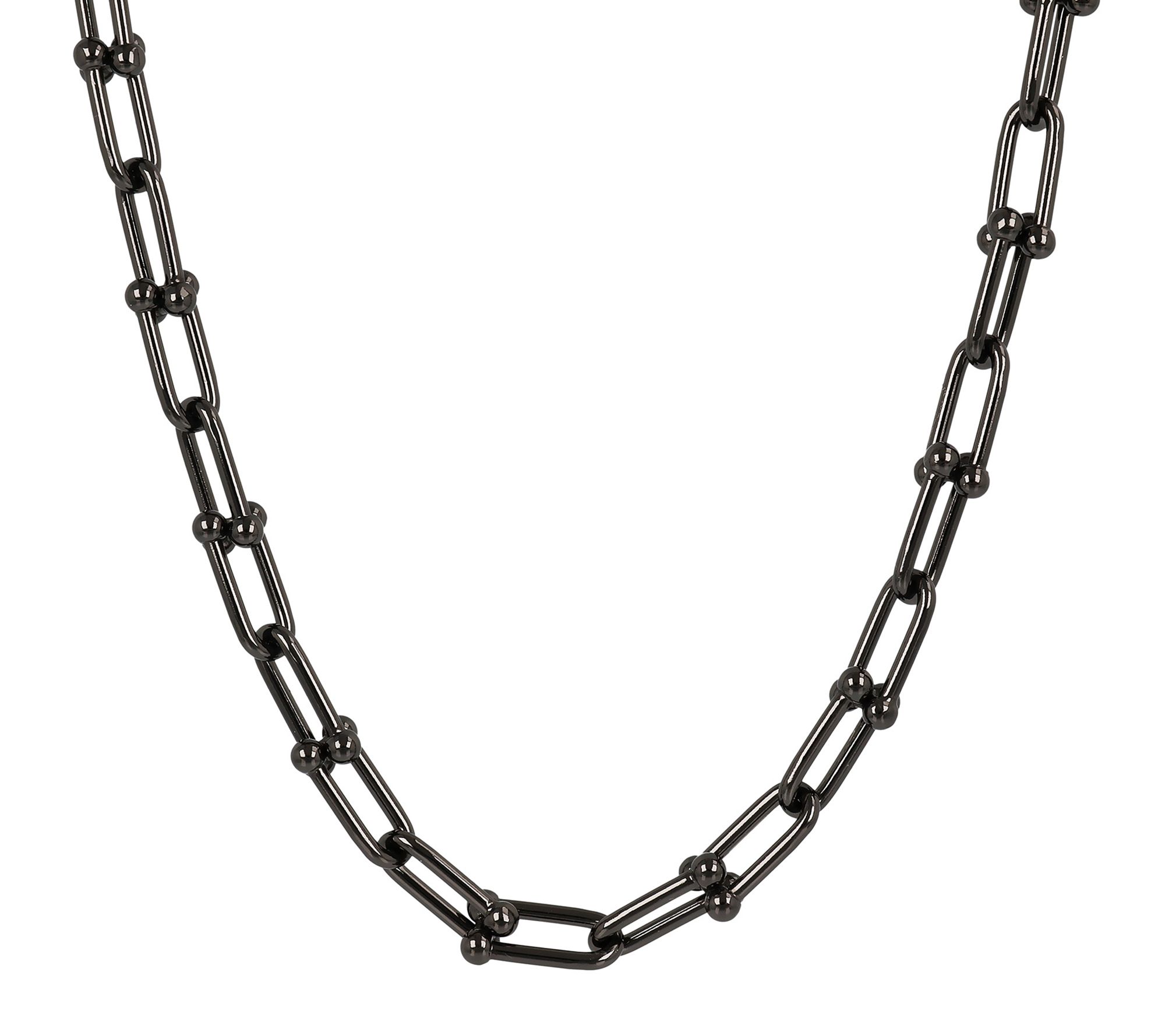 Bronzo Italia 18" Bold Paperclip Link Necklace