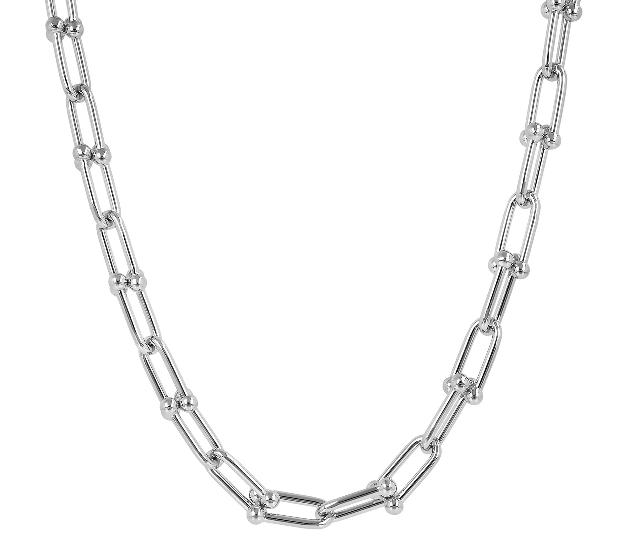 Bronzo Italia 18" Bold Paperclip Link Necklace