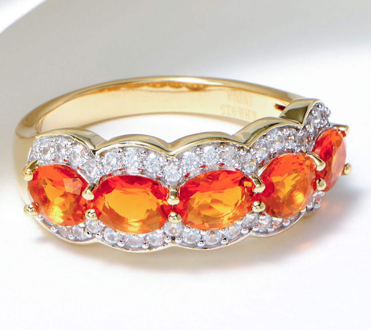 Qvc fire 2025 opal rings