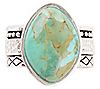 Barse Artisan Crafted Composite TurquoiseHammered Ring, 2 of 2