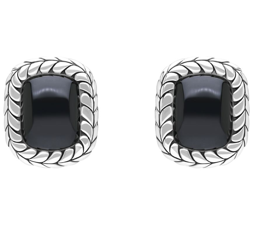 Tiffany Kay Studio Sterling Herringbone Gemstone Earrings