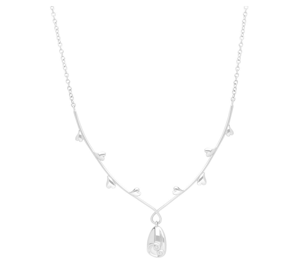 Goddaughters St erling Silver G ratitude Rose N ecklace