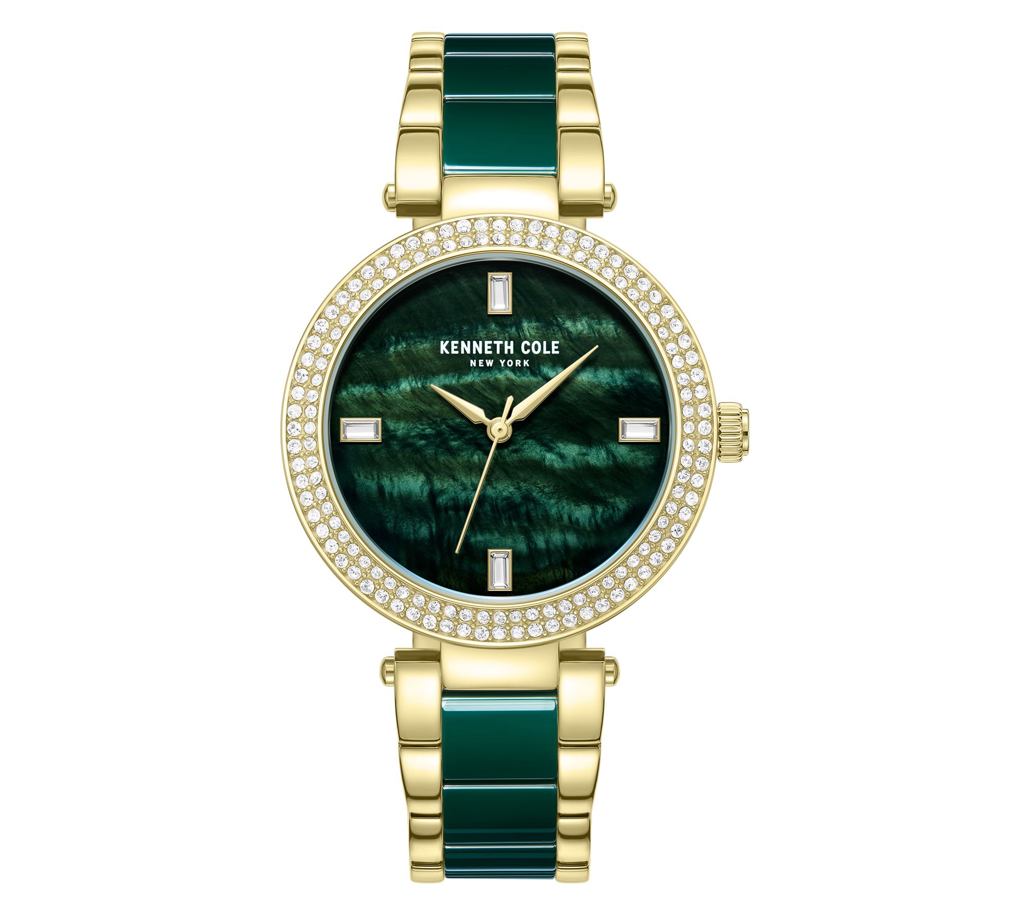 Kenneth Cole New York Women's Green Mother Of Pearl Watch
