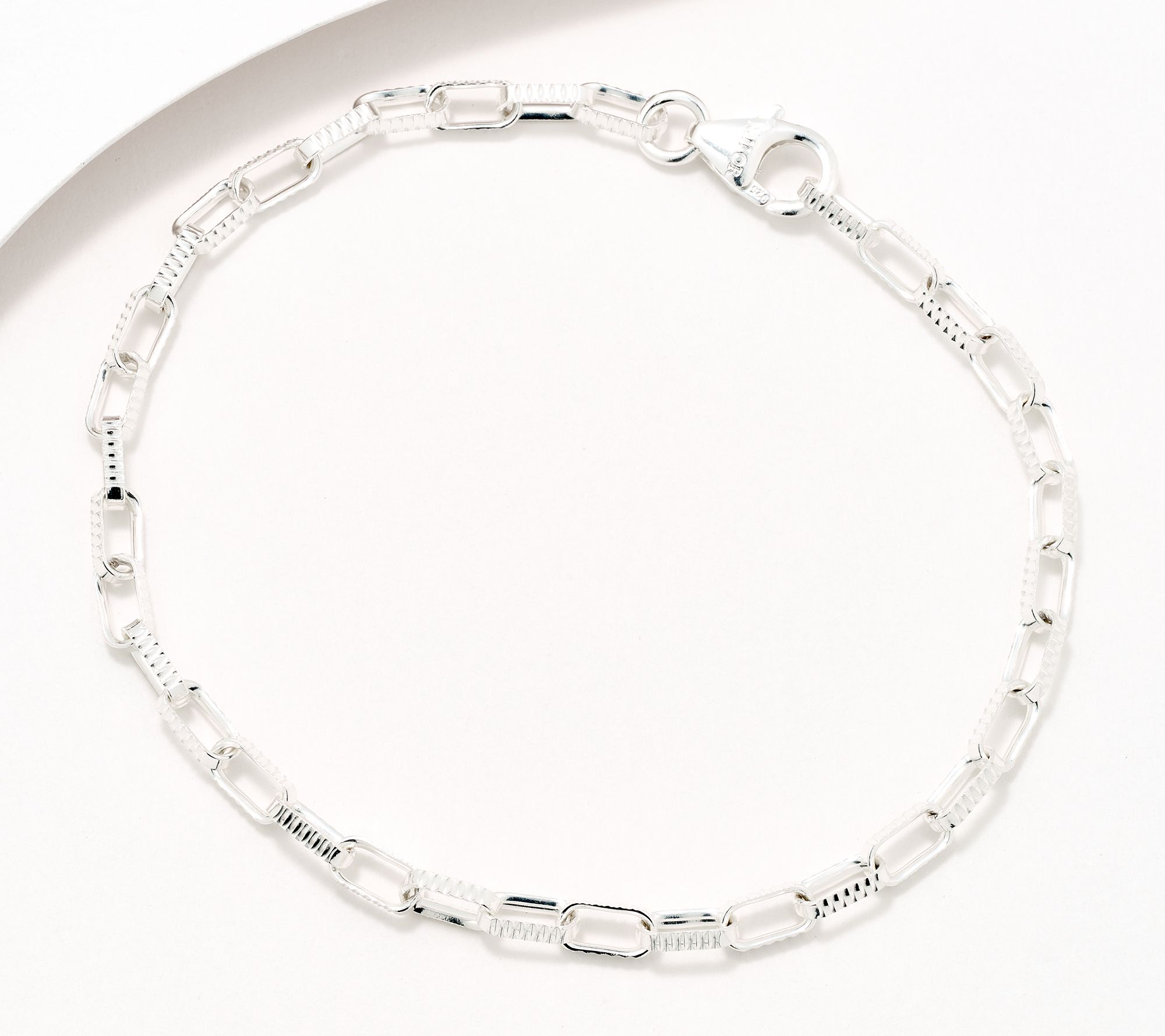 "As Is" David Markstein Sterl Premiere Luxe Paperclip Bracelet