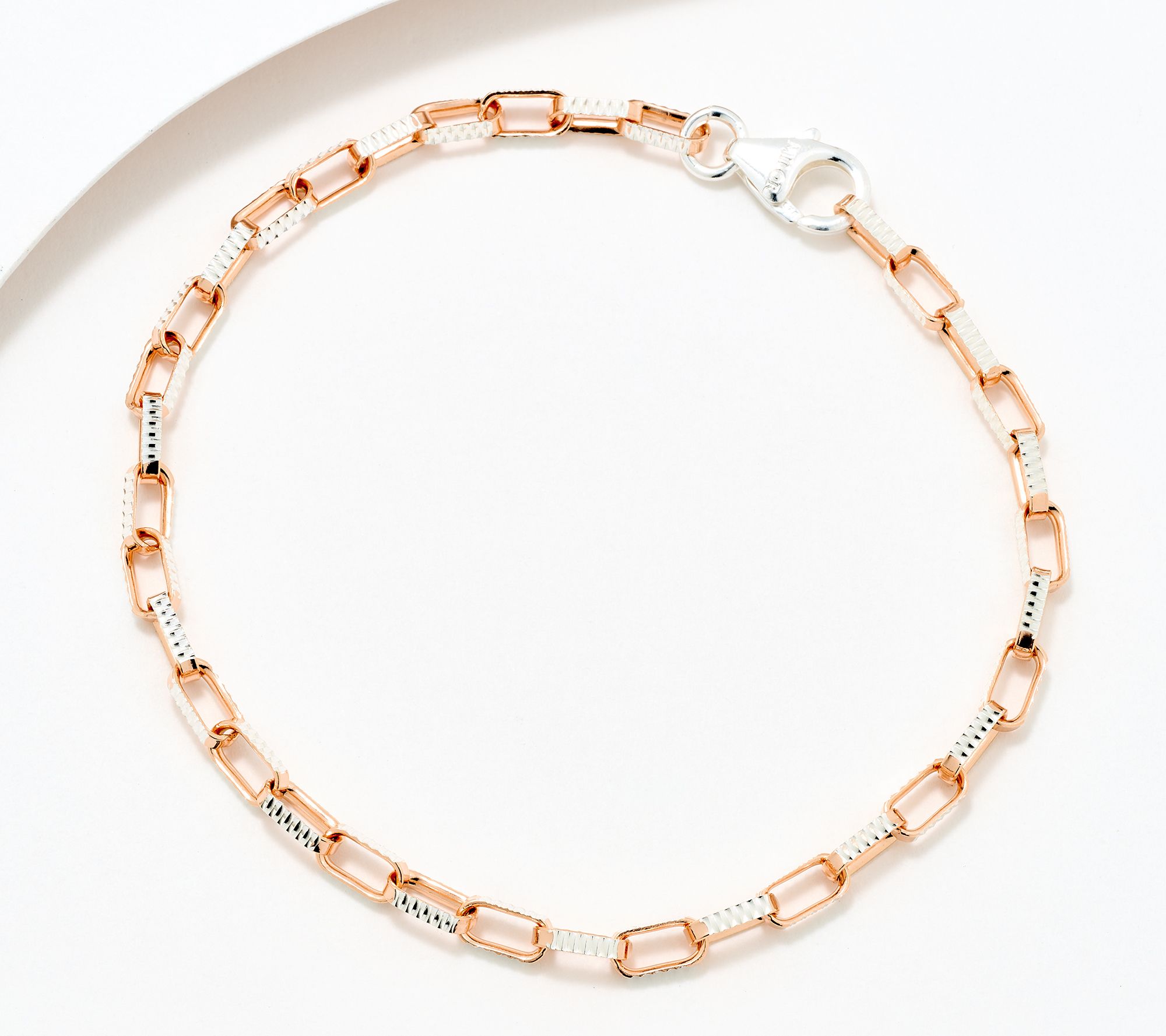 "As Is" David Markstein Sterl Premiere Luxe Paperclip Bracelet