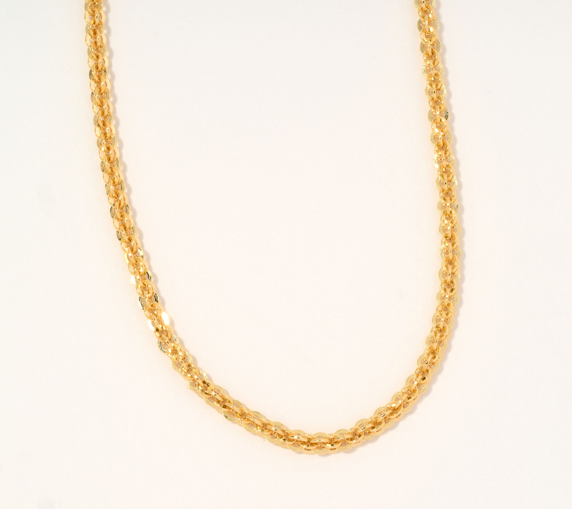 "As Is" UltraFine 950 Silver 20" Basket Rope Necklace