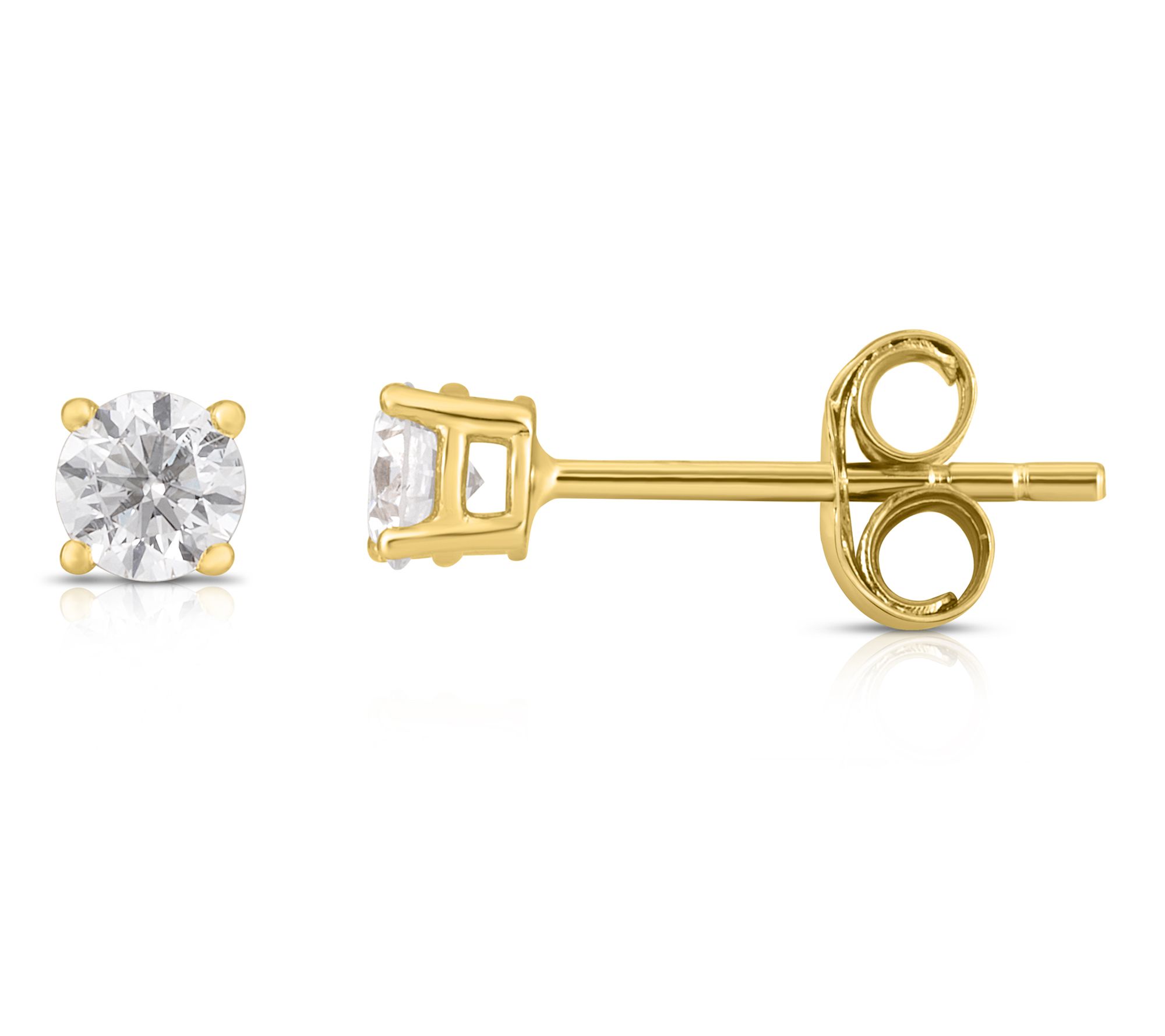 Fire Light 0.25 cttw Lab Grown Diamond Stud Earrings, 14K