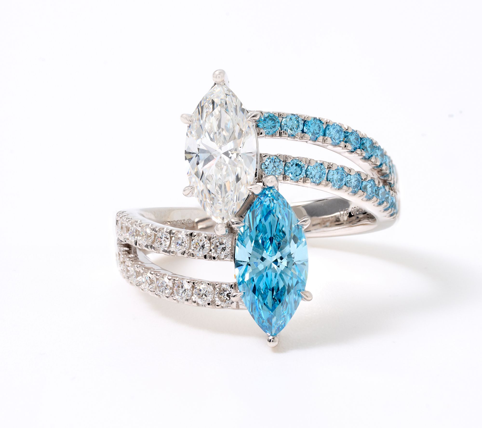 Smiling Rocks Lab Grown Diamonds 2.60 cttw Ring, 14k WG