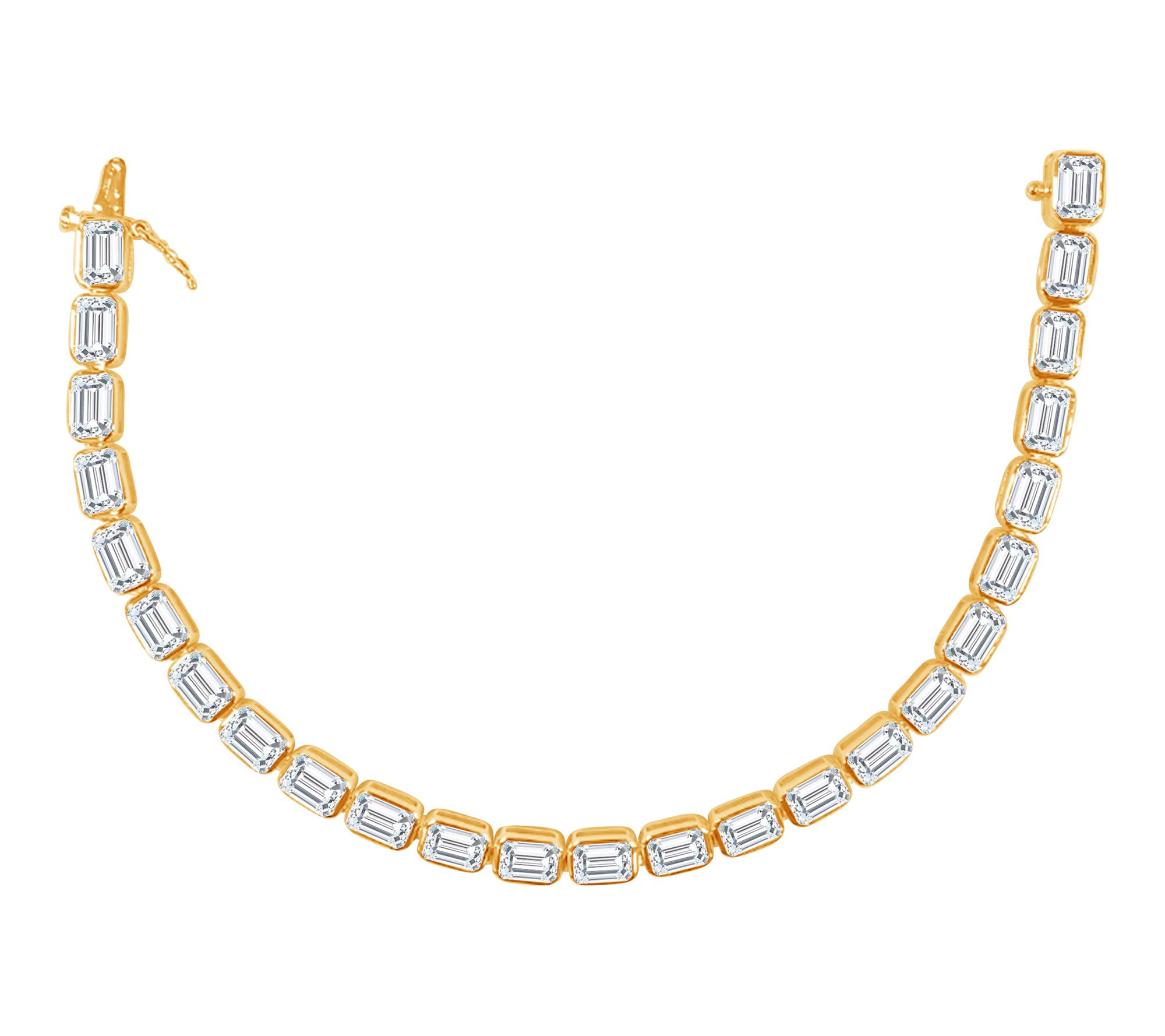 Fire Light 16.00 cttw Lab Grown Diamond TennisBracelet, 14K