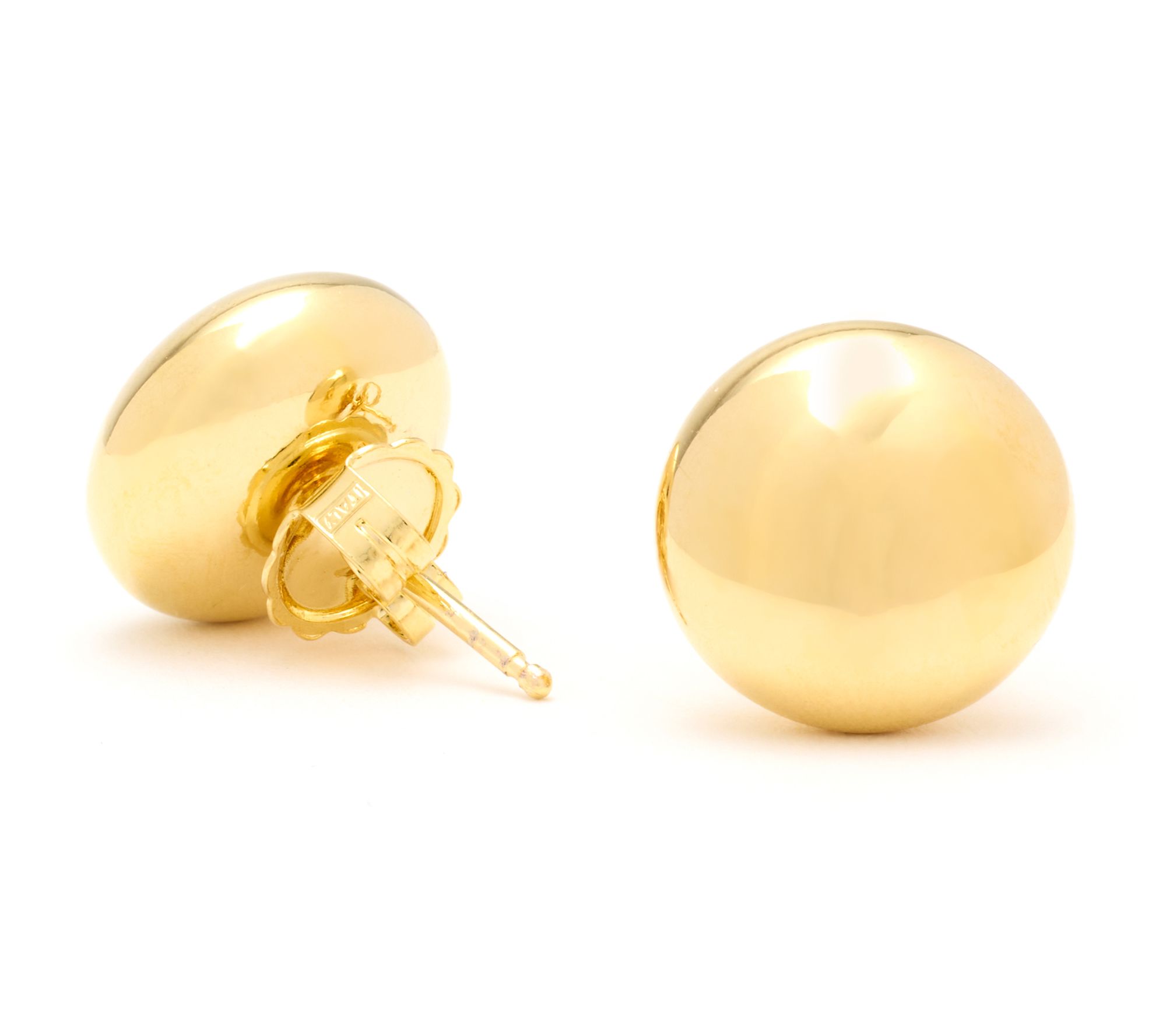 "As Is" David Markstein Bronze Nuovo Bead Stud Earrings