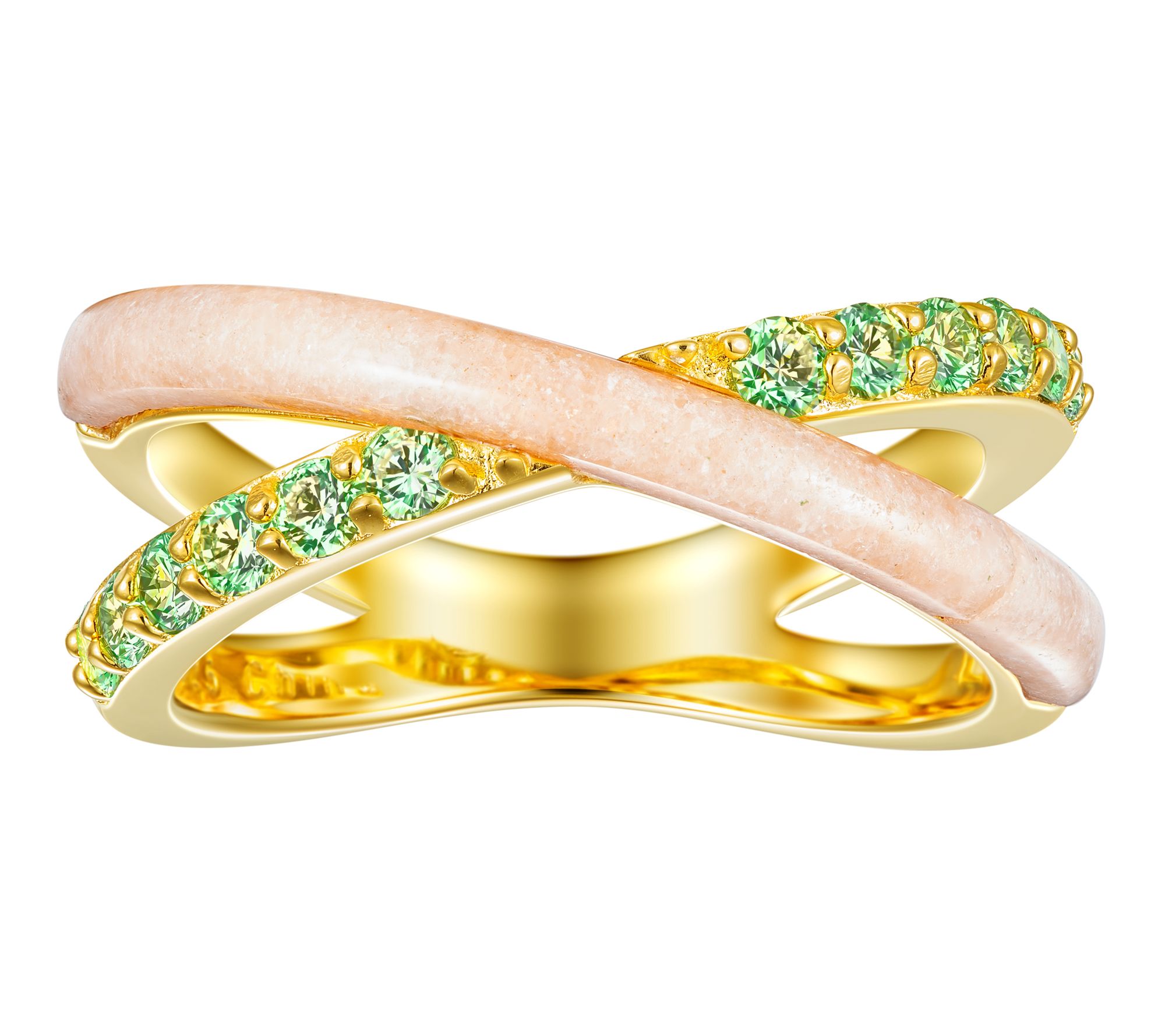 Affinity Gems Multi-Gemstone Gemstone Bypass Ring, Sterling