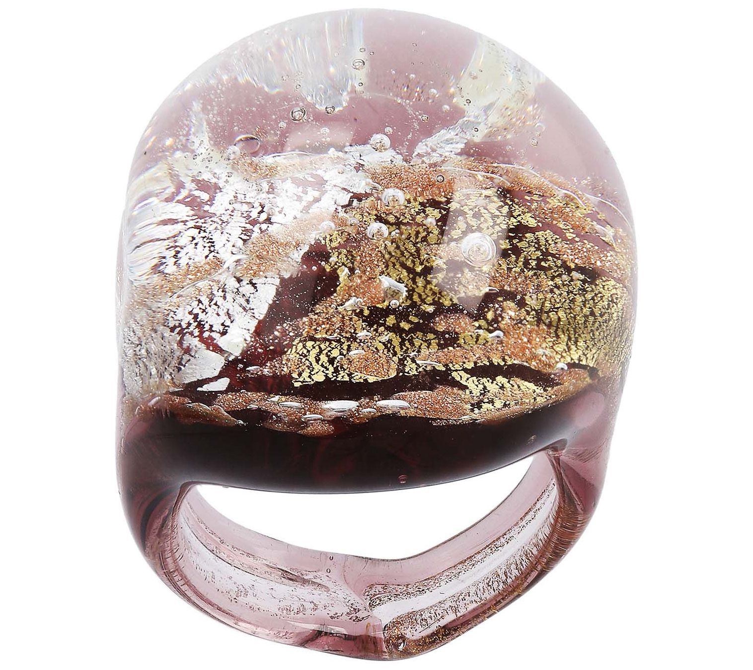 Murano Glass Multi-Colored Bold Ring