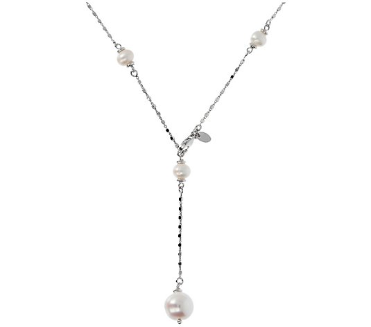 Honora Adjustable Cultured Pearl Necklace, S terling