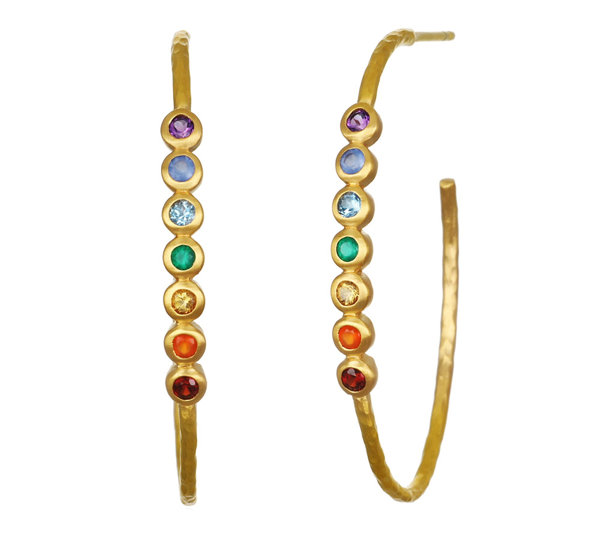 Chakra on sale hoop earrings