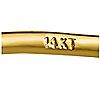 14K Gold Two-Tone Greek Key Earrings, 2 of 2