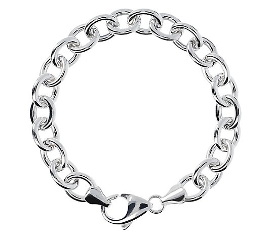 UltraFine Silver 6-3/4" Rolo Link Bracelet, 10.0g
