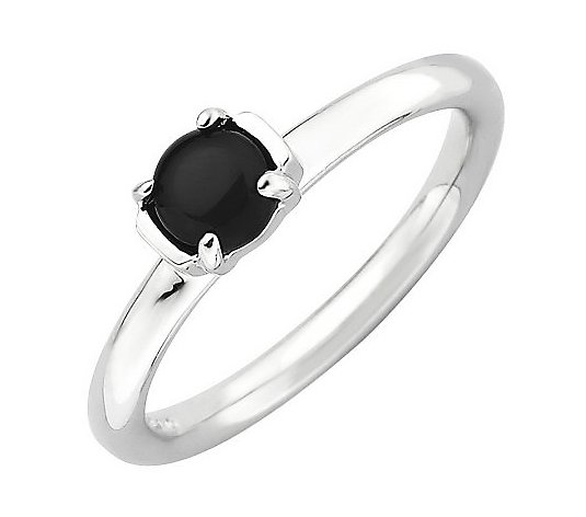 Simply Stacks Sterling Polished Cabochon Gemstone Ring