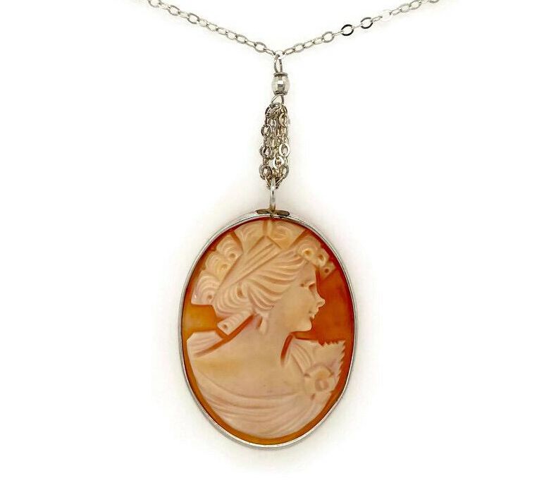 Alkeme Sterling Silver Unique Cameo Pendant w/ Chain - QVC.com