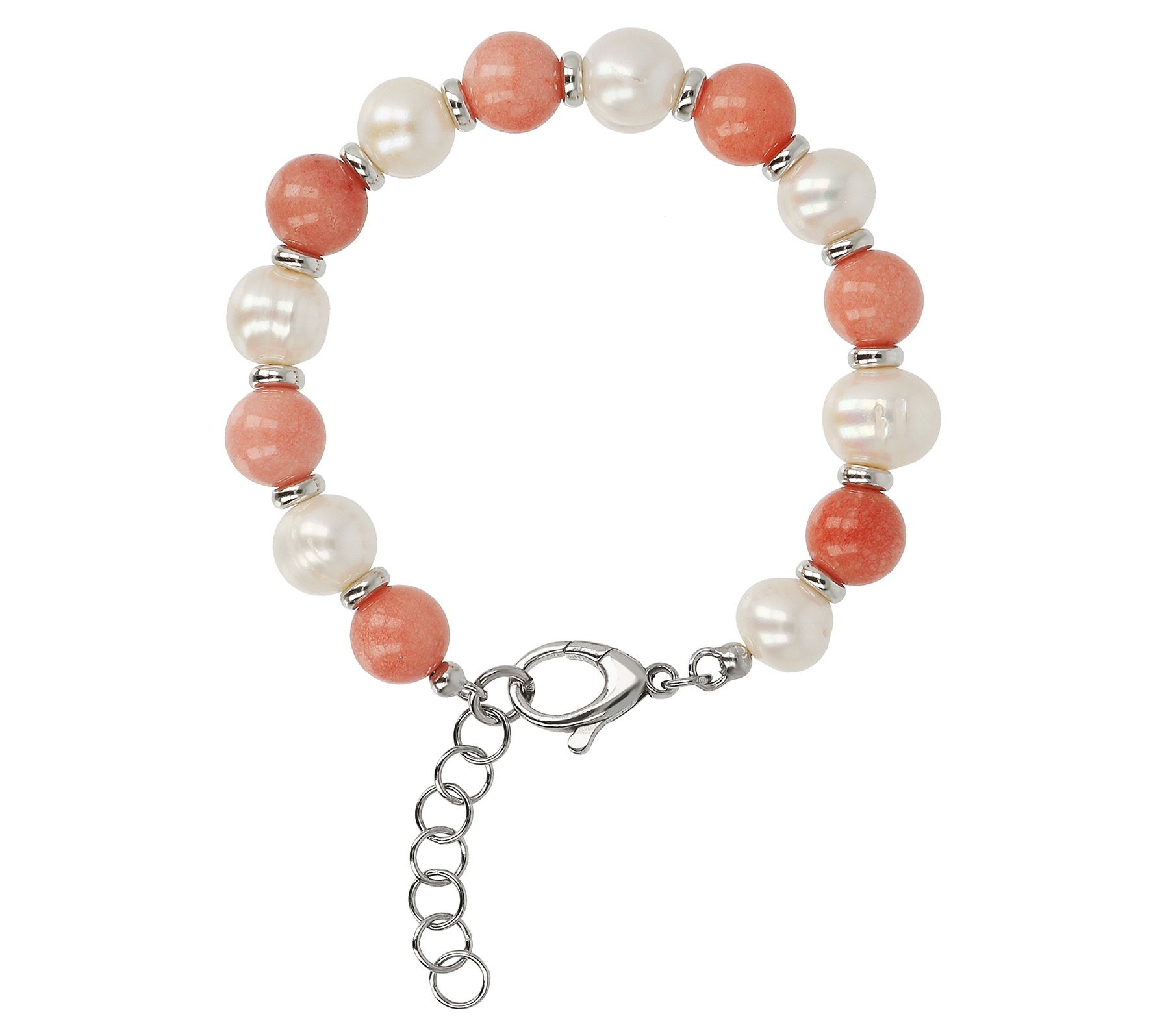 Honora Cultured Pearl & Gemstone Bracelet, Sterling