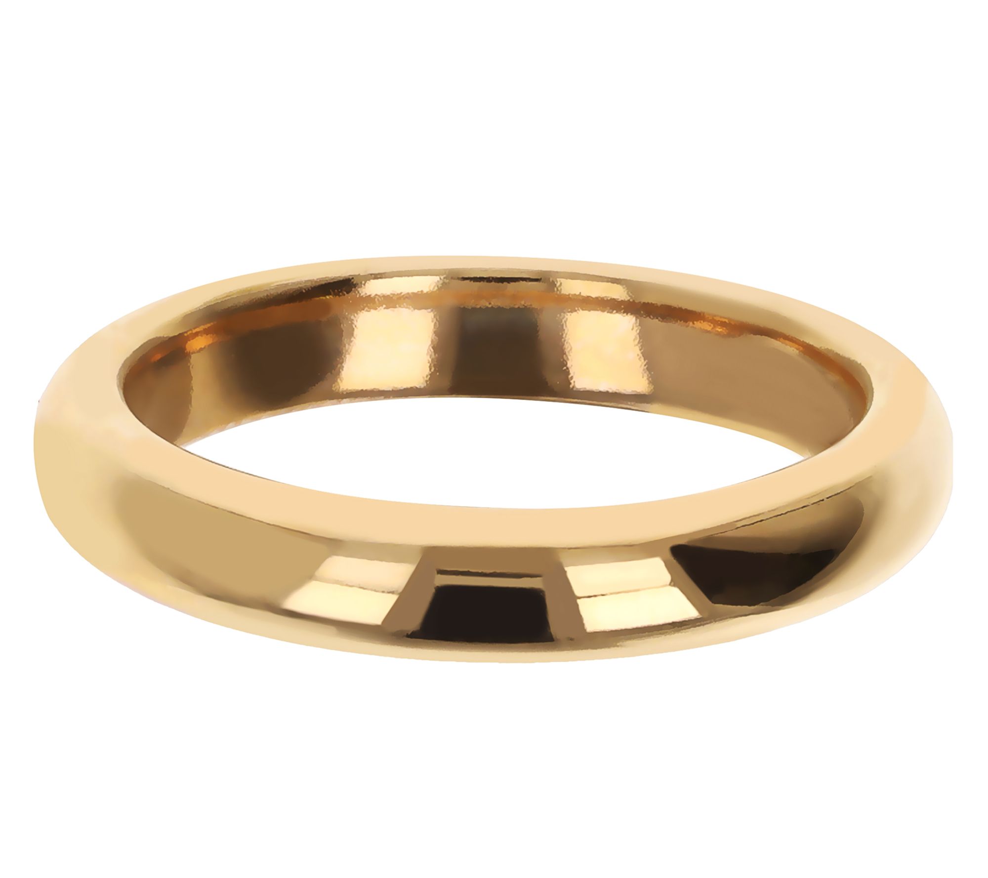 BellaOro Silk Fit Stack Ring, 14K Gold Over Resin